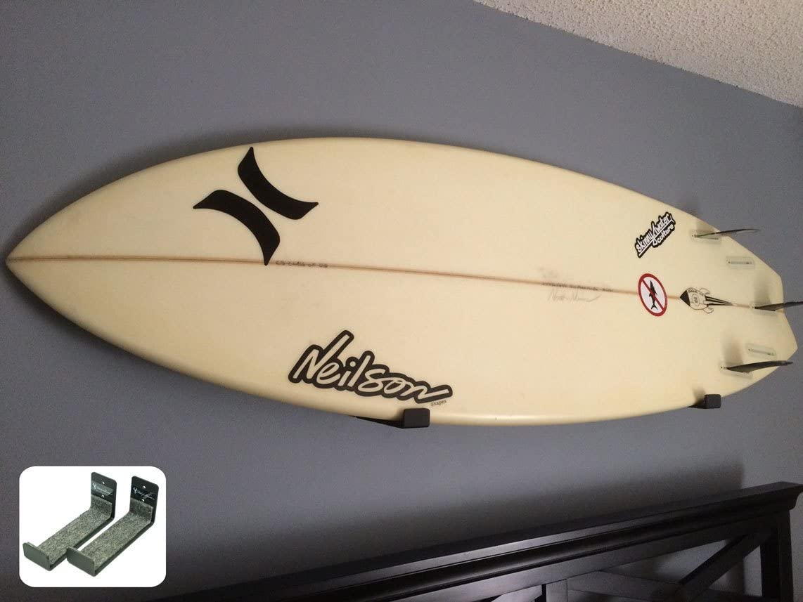 StoreYourBoard Naked Surf, The Original Minimalist Surfboard Wall Rack, Display Mount